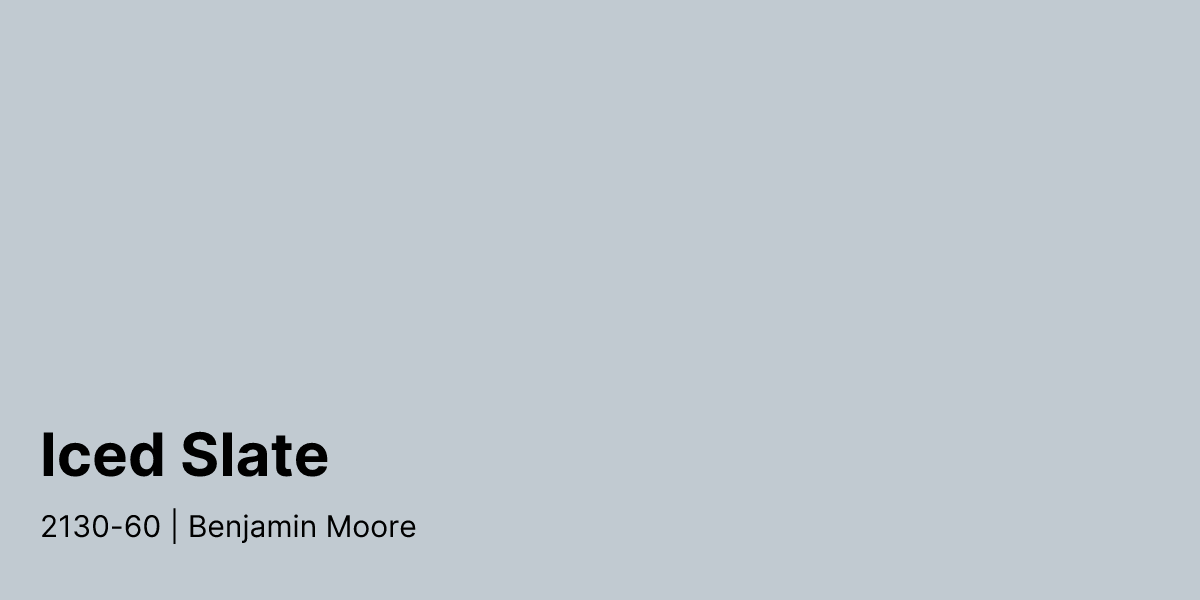 Benjamin Moore Iced Slate