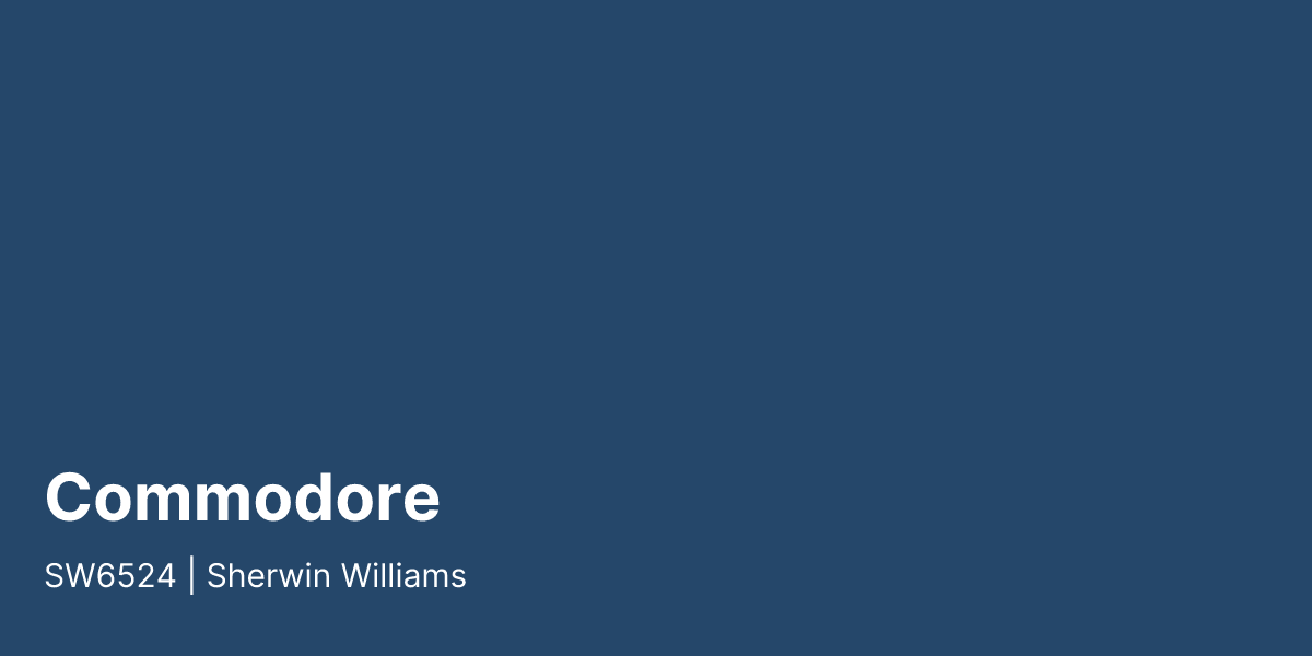 Sherwin Williams Commodore SW6524 Paint Color | PaintPlan