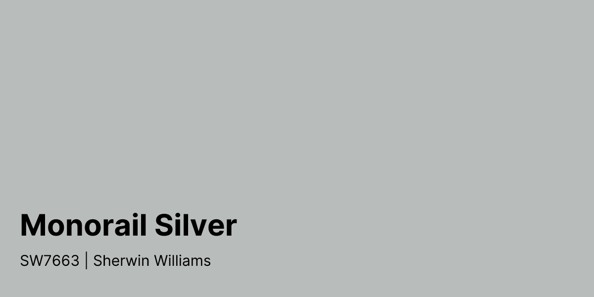 Monorail Silver Sherwin Williams