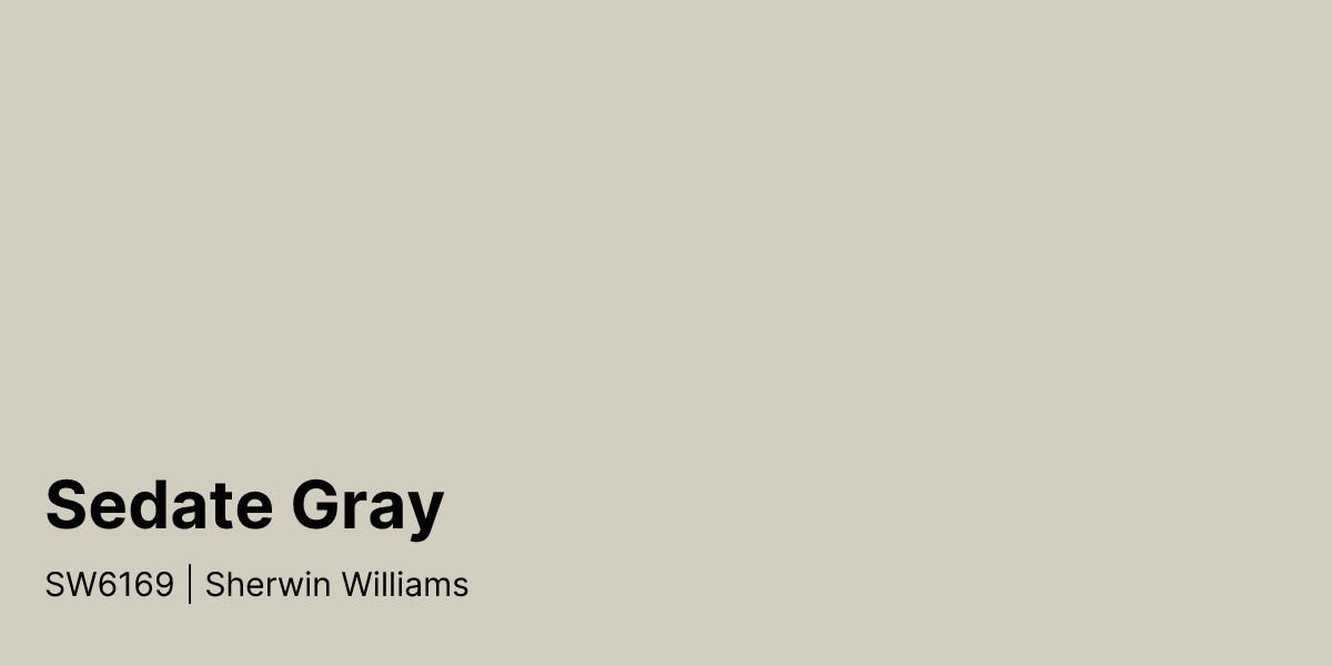 Sherwin Williams Sedate Gray